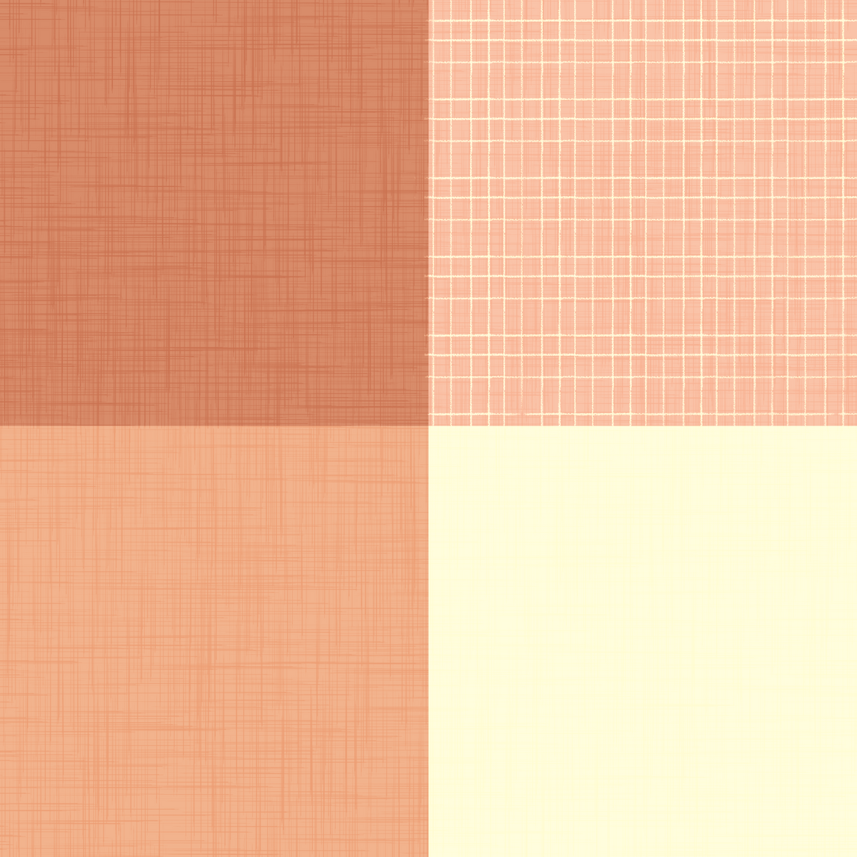 Gingham Peach Linen Texture Country  Wallpaper⁠
