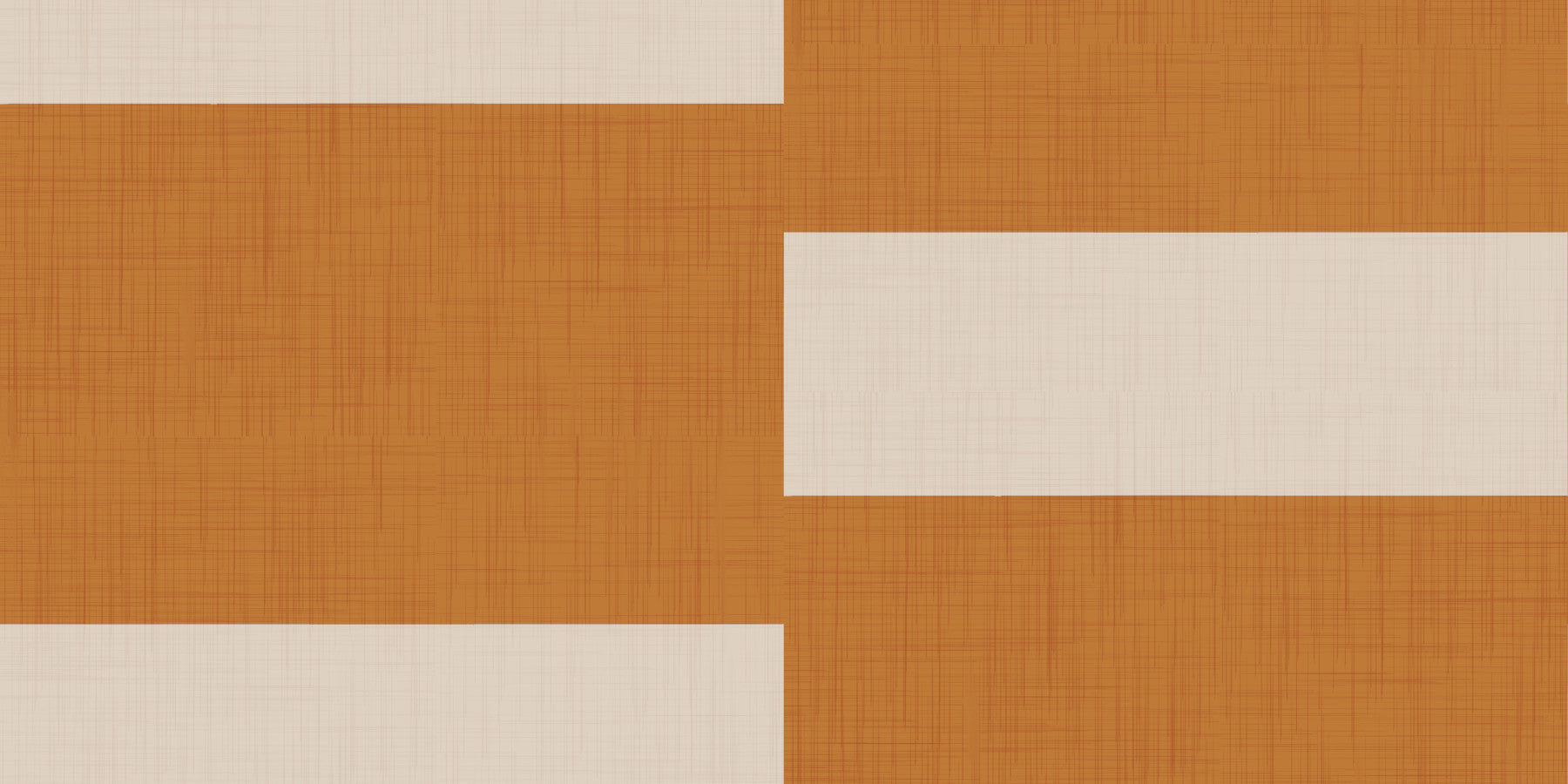 Minimal Stripe Block Terracotta Cream  Wallpaper⁠