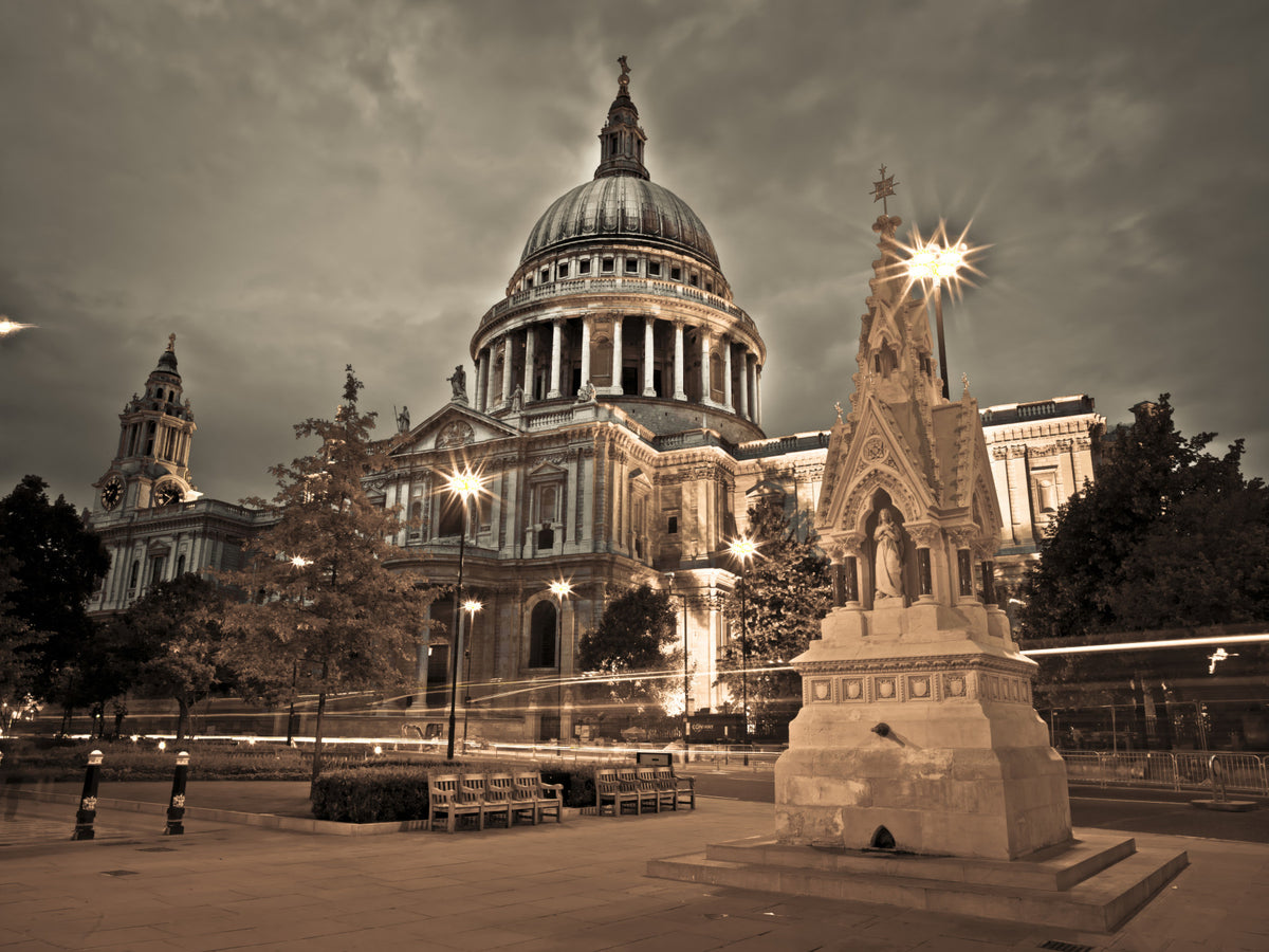 St Pauls Sepia Wall Mural