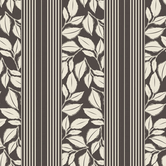 Vintage Trailing Foliage Brown Wallpaper⁠