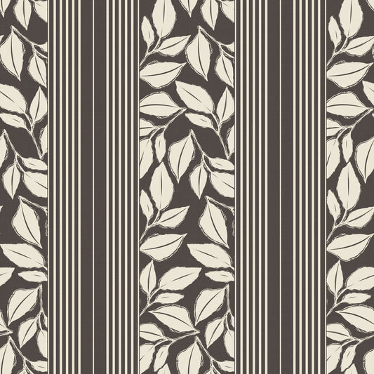 Vintage Trailing Foliage Brown Wallpaper⁠