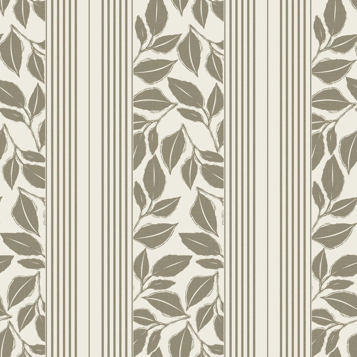 Vintage Trailing Foliage Olive Green Wallpaper⁠