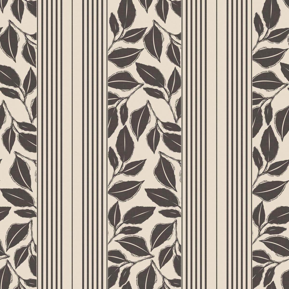 Vintage Trailing Foliage Cream Wallpaper⁠