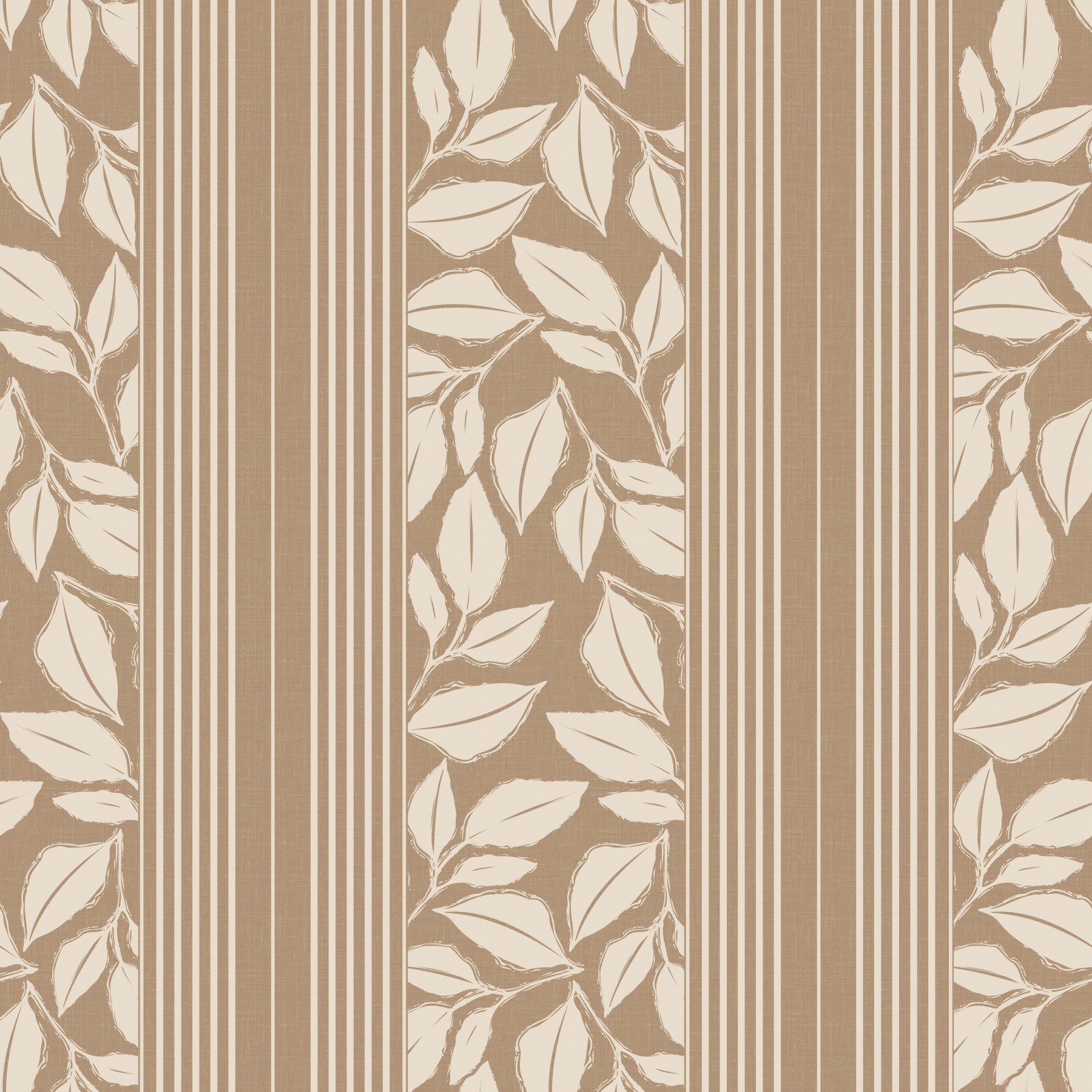 Vintage Trailing Foliage Tan Wallpaper⁠