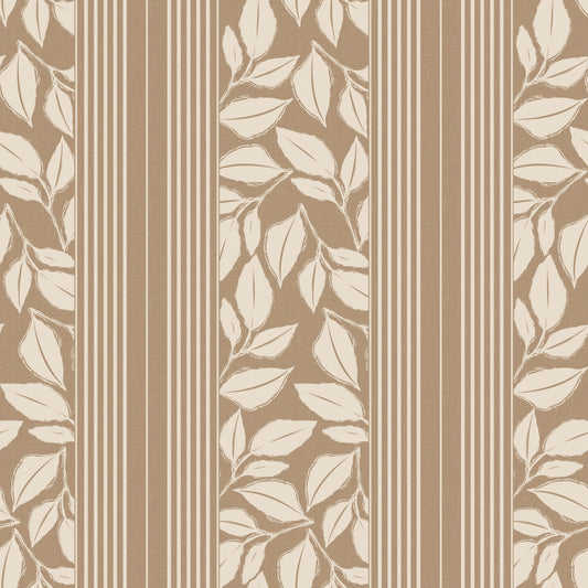 Vintage Trailing Foliage Tan Wallpaper⁠