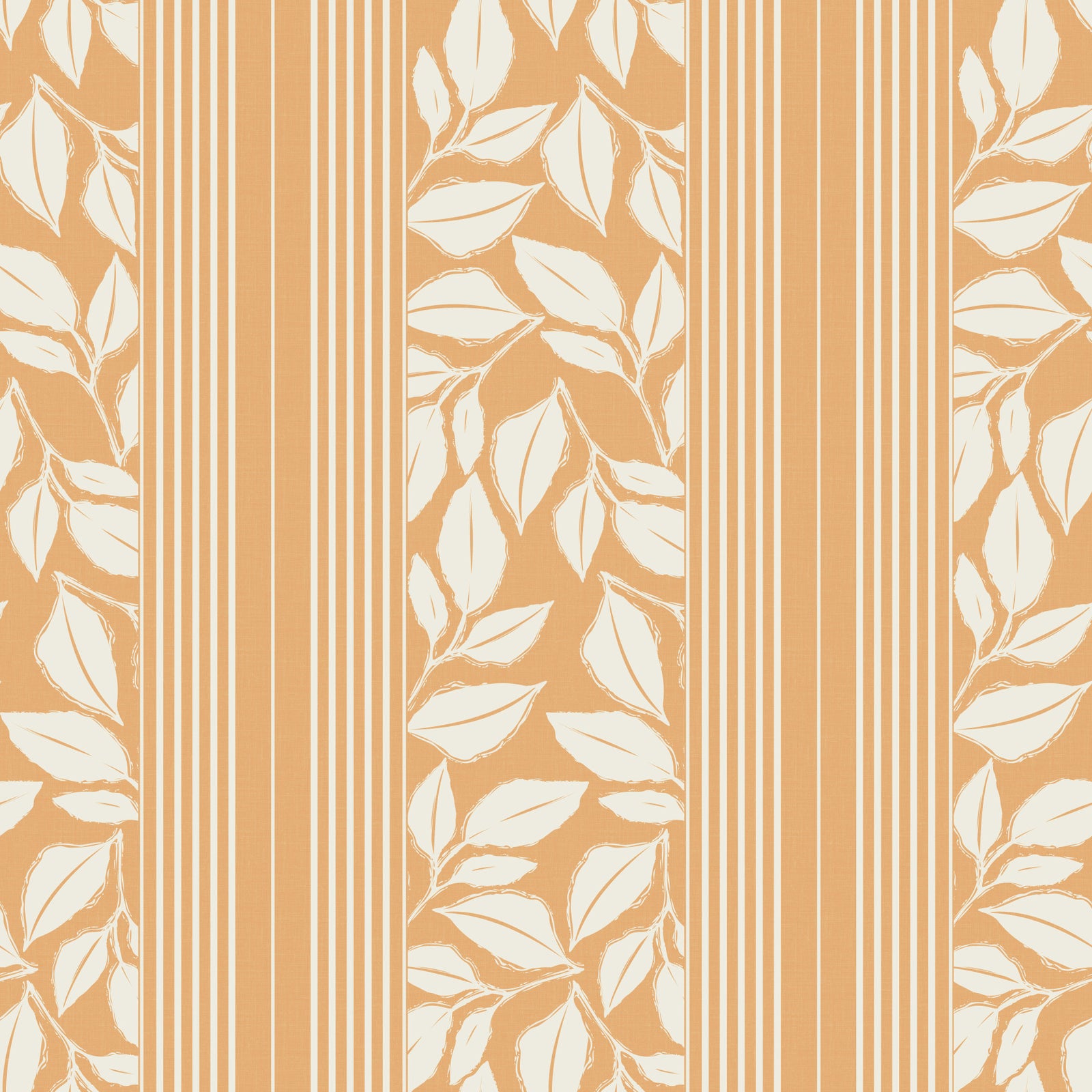 Vintage Trailing Foliage Golden Wallpaper⁠