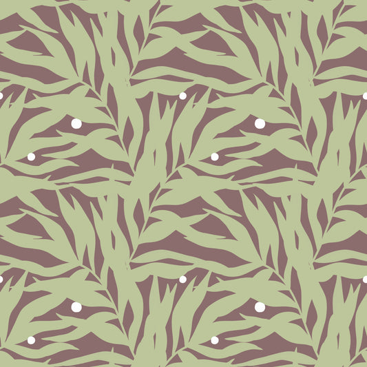 Botanical Echo Scattered Leaves Wallpaper⁠