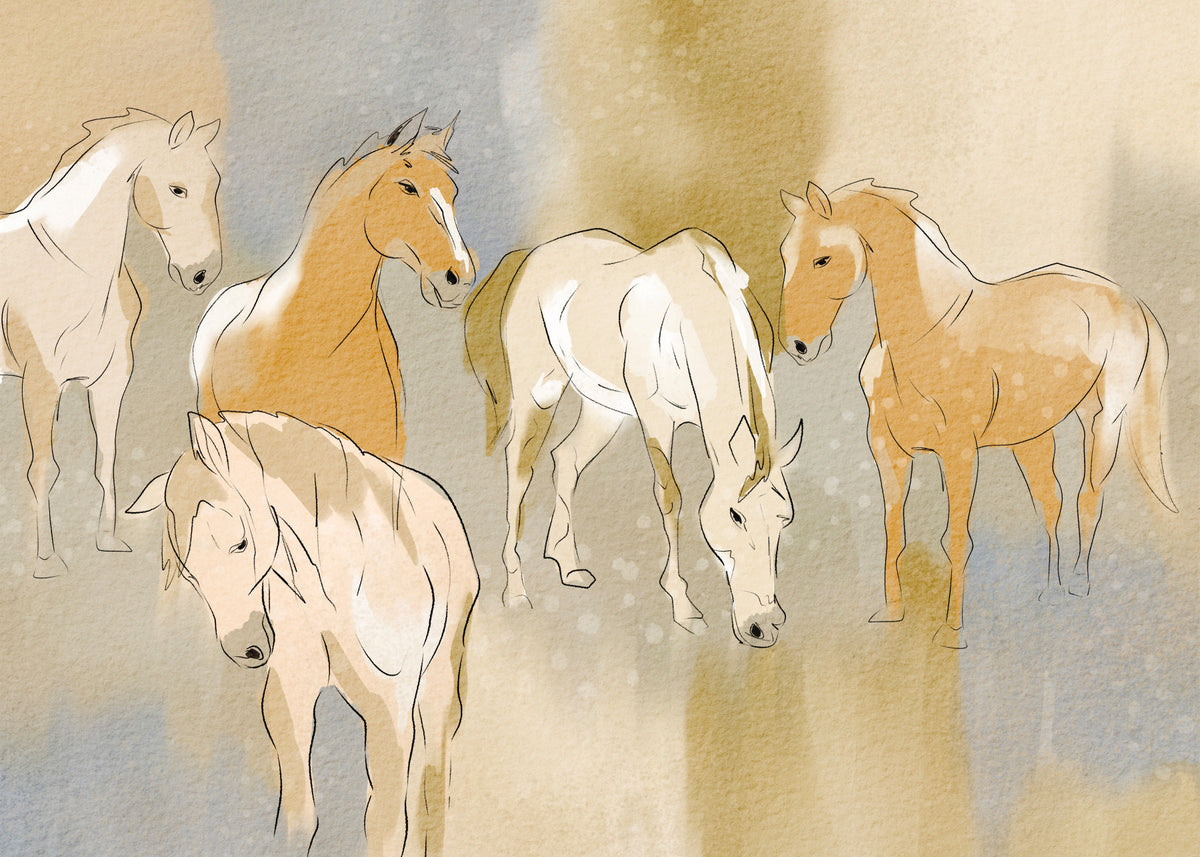 Equestrian Echoes Wall Mural