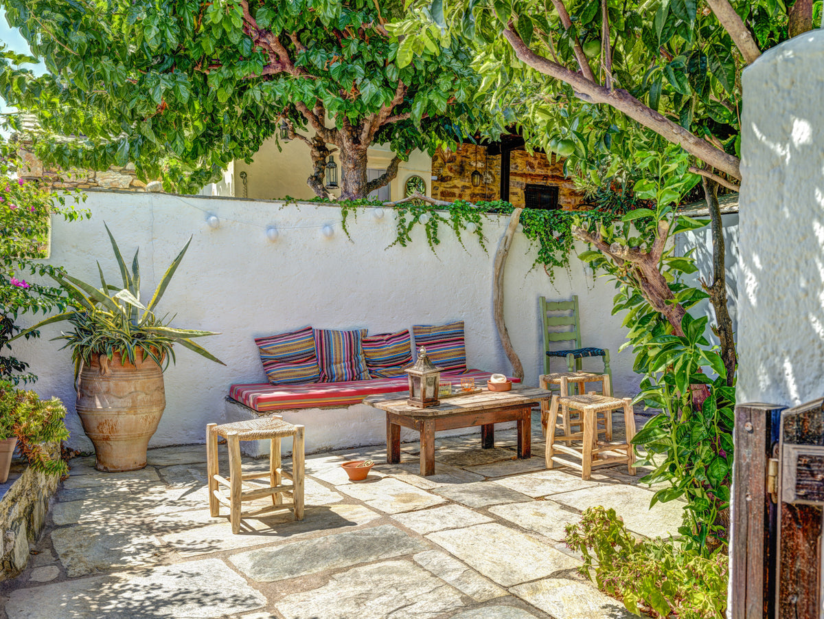 Colorful Backyard Patio Wall Mural