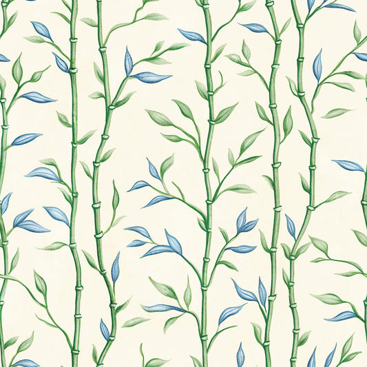 Bamboo Breeze Ivory  Wallpaper⁠