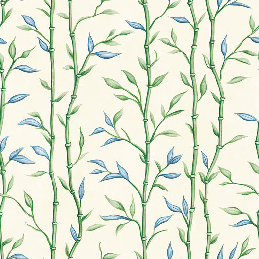 Bamboo Breeze Ivory  Wallpaper⁠