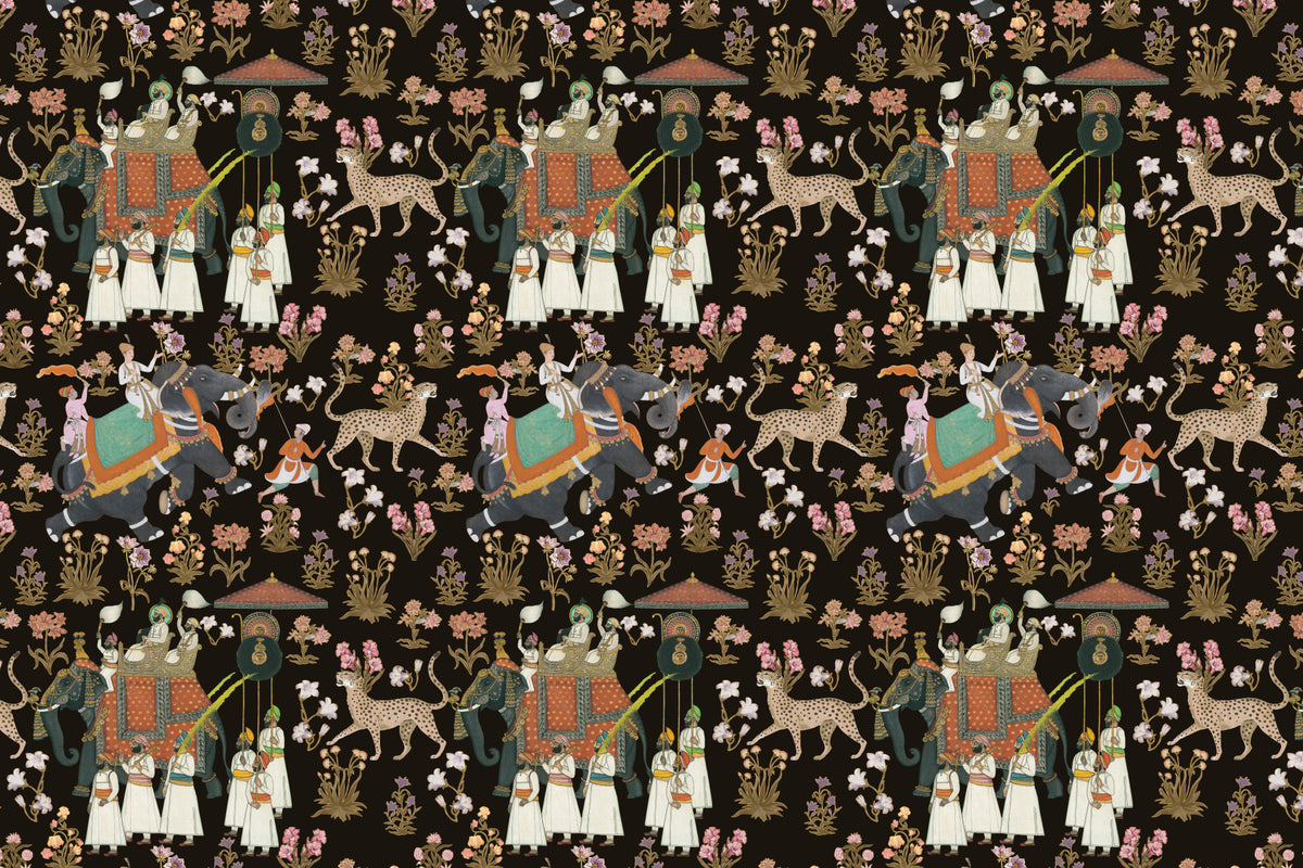 Indian Palace Procession Wall Mural