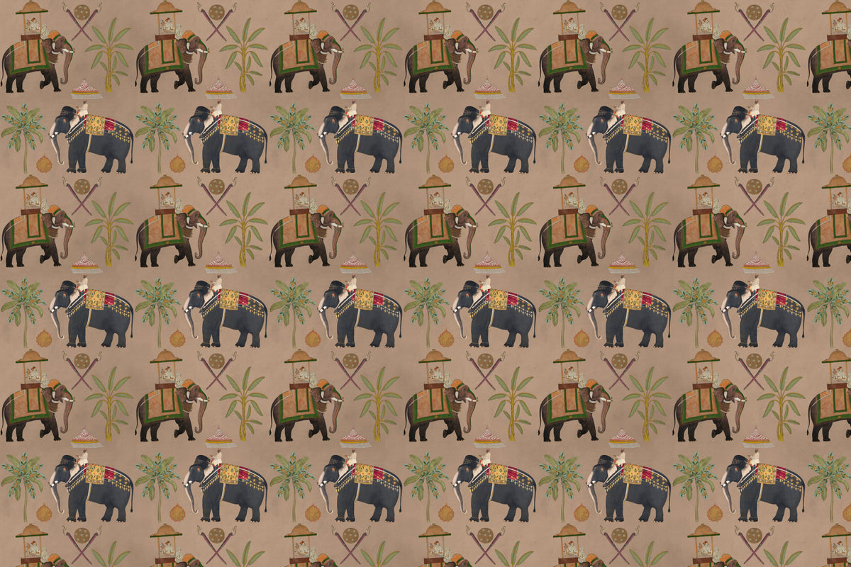 Regal Elephant  Wall Mural in your room — zoomed