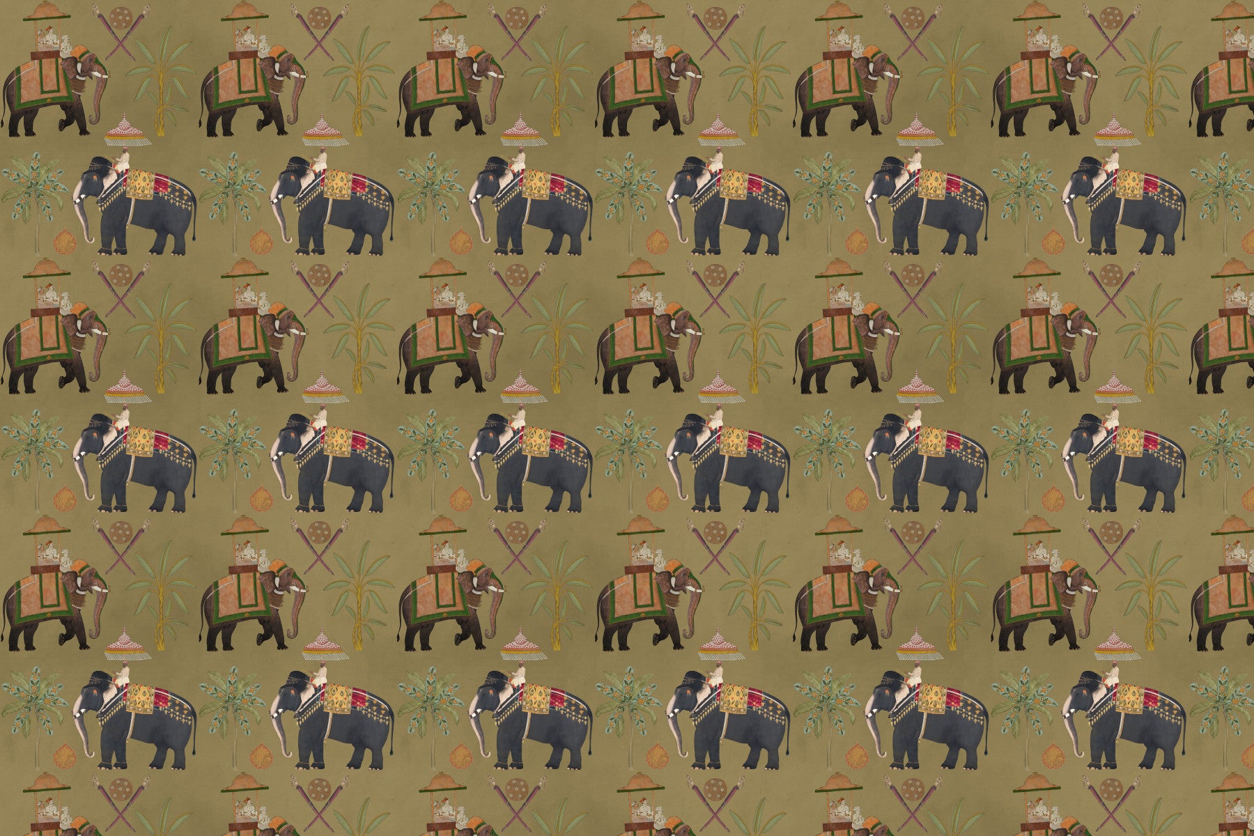 Regal Elephant Journeys Wall Mural