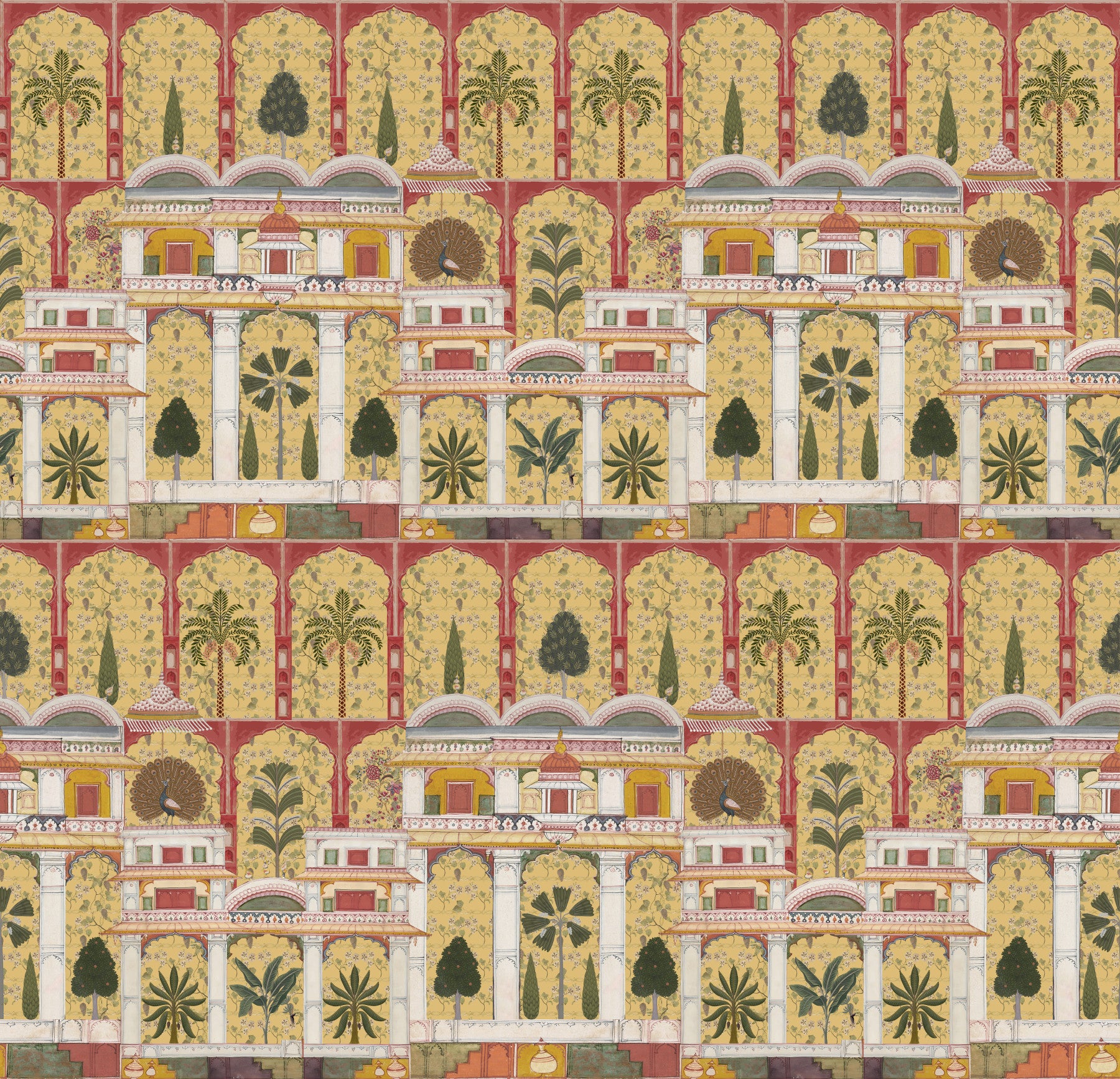 Mughal Garden Grandeur Wall Mural