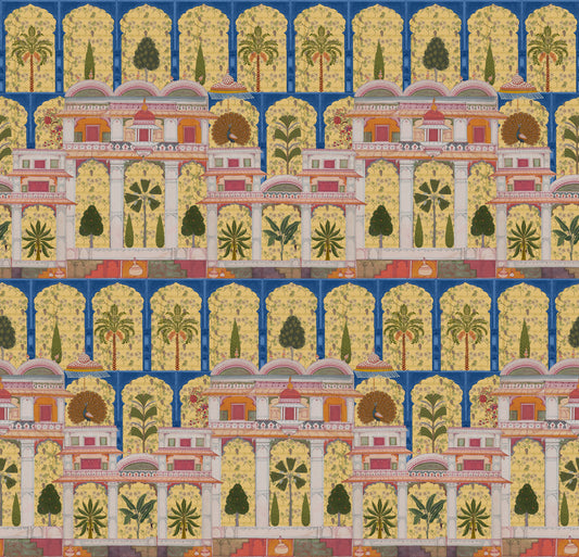 Mughal Palace Garden Wall Mural