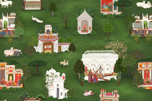 Mughal Garden Retreat Wall Mural