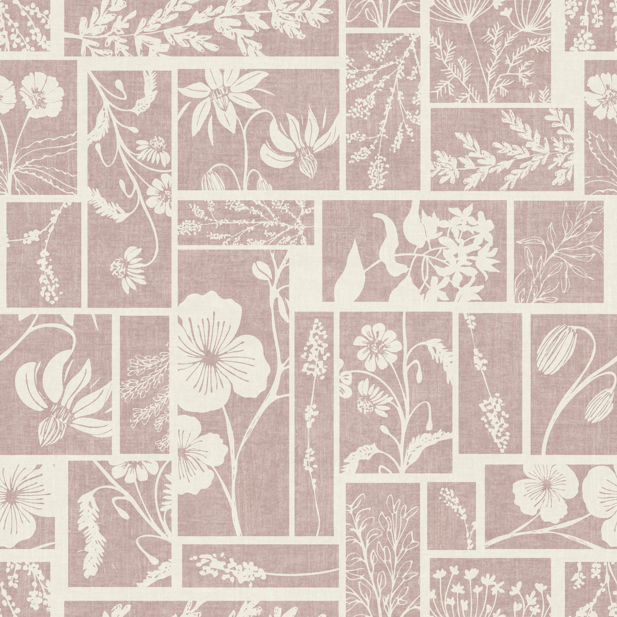 Heirloom Floral Patchwork Batik Wallpaper⁠