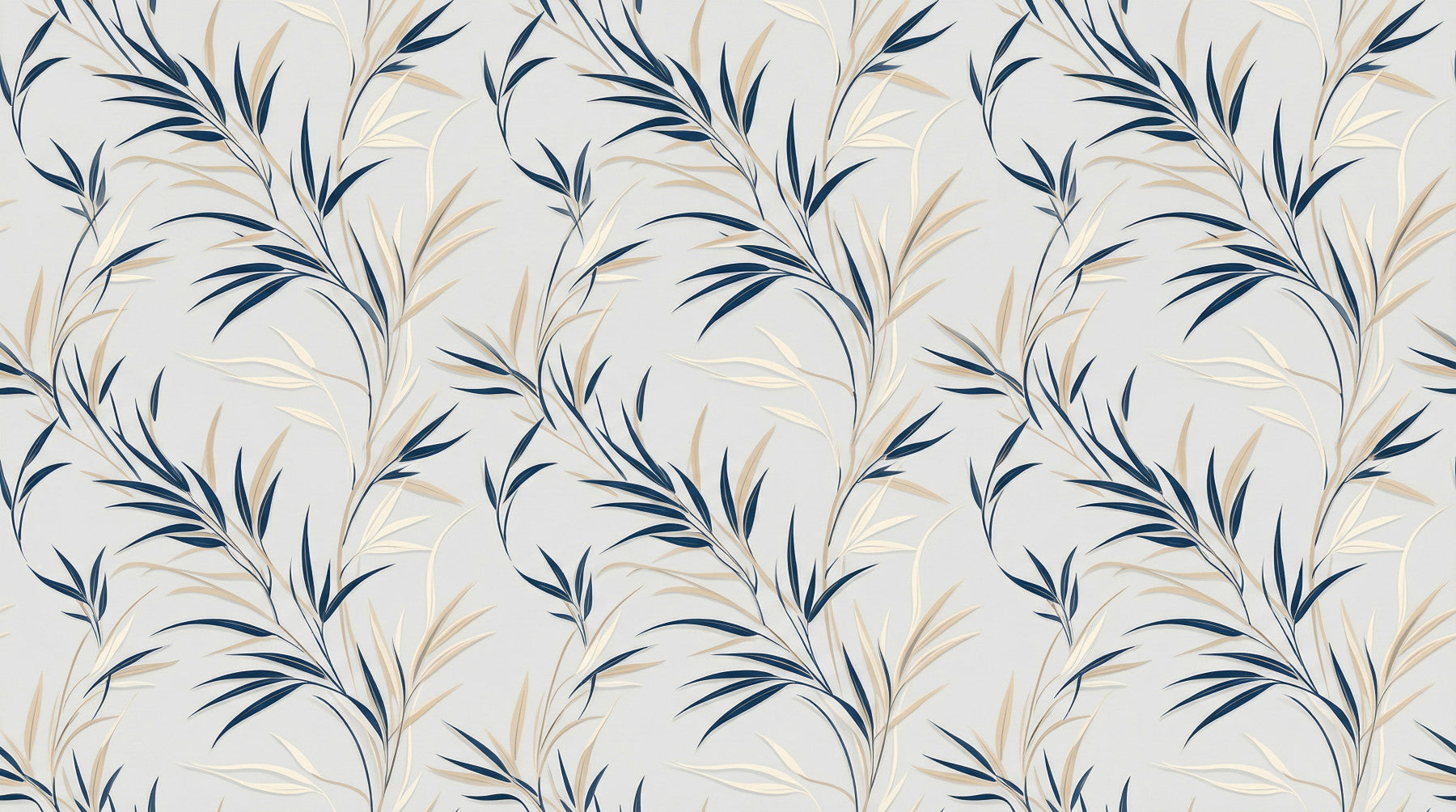 Serene Leaf Sway Wall Mural