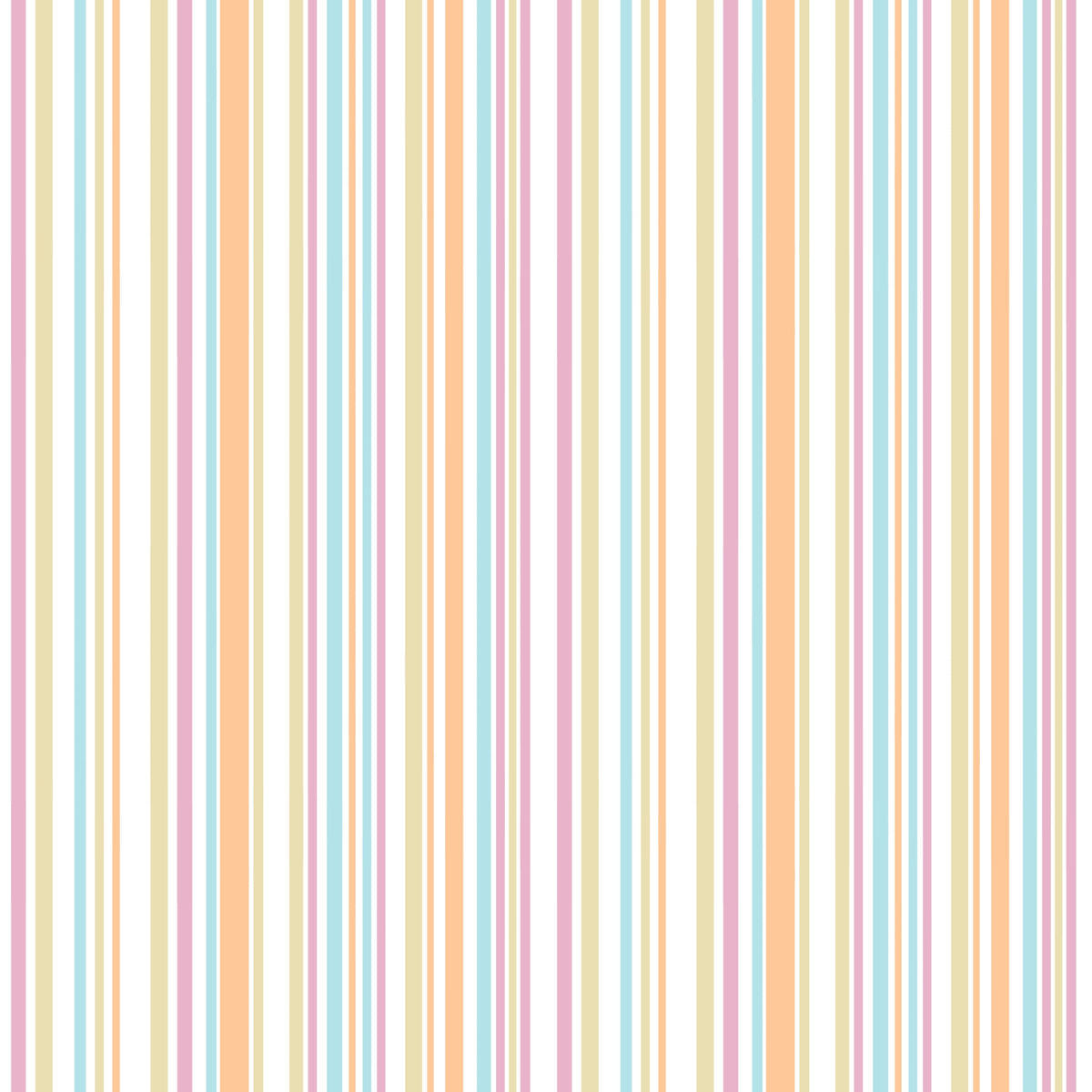 Cheerful Pastel Stripes Rainbow Wallpaper⁠