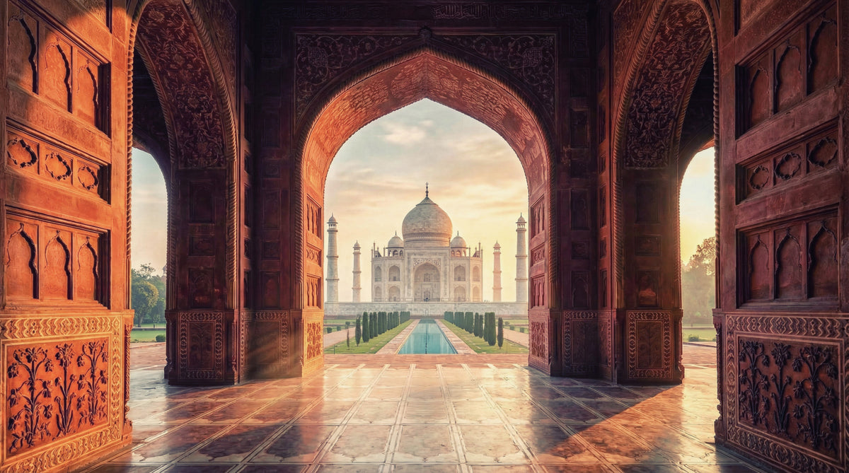 Gateway to Grandeur Wall Mural in your room — zoomed