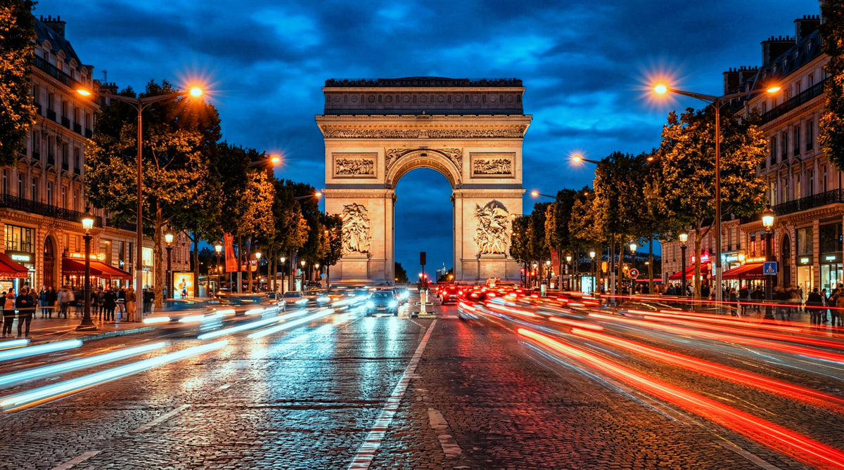 Arc de Triomphe: Evening Rush Wall Mural