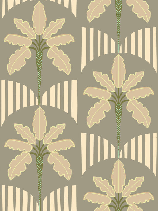 Retro Palm Oasis Wallpaper⁠
