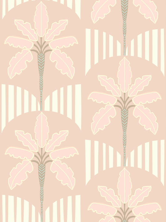 Pastel Palm Haven Wallpaper⁠