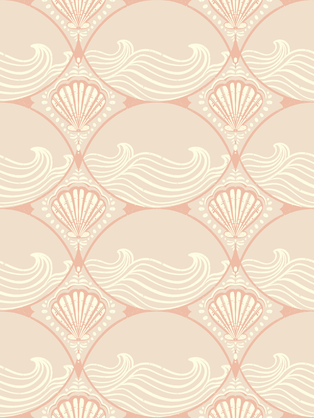 Seaside Serenity Pattern Wallpaper⁠