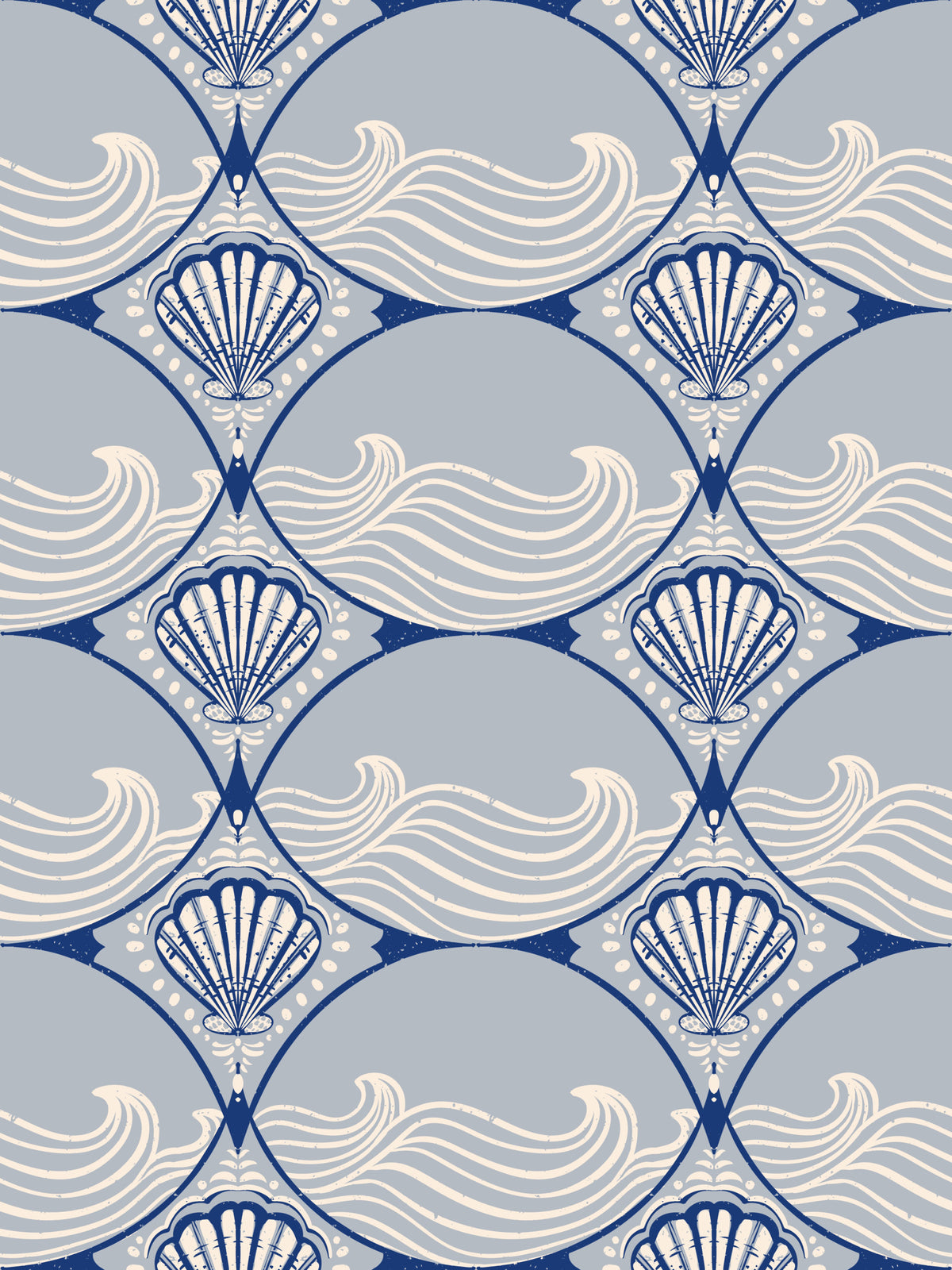 Art Deco Ocean Shells Wallpaper⁠