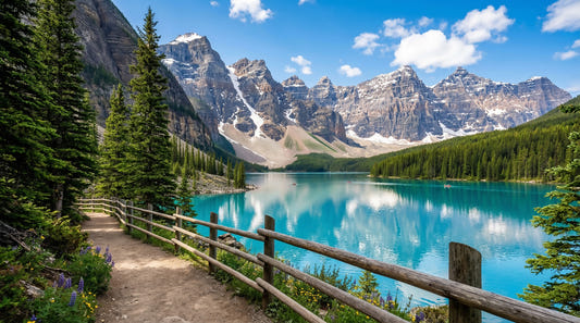 Turquoise Peaks Trail Wall Mural