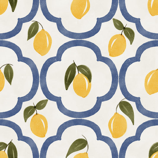 Mediterranean Leomons Decor Wallpaper⁠