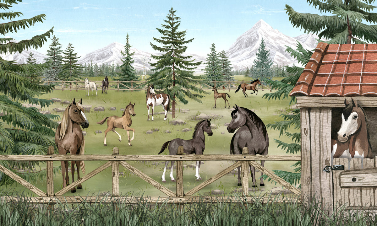 Horse Haven Wall Mural