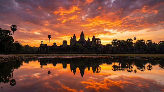 Sacred Glow Reflection Wall Mural