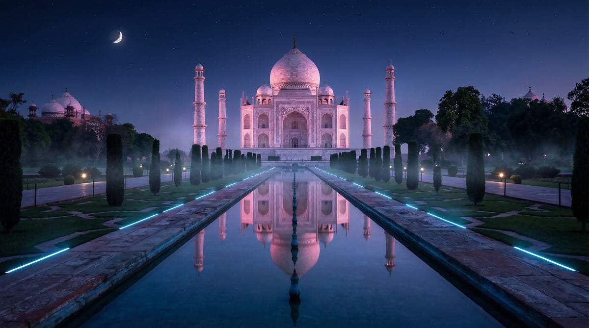 Midnight Majesty at Taj Mahal Wall Mural