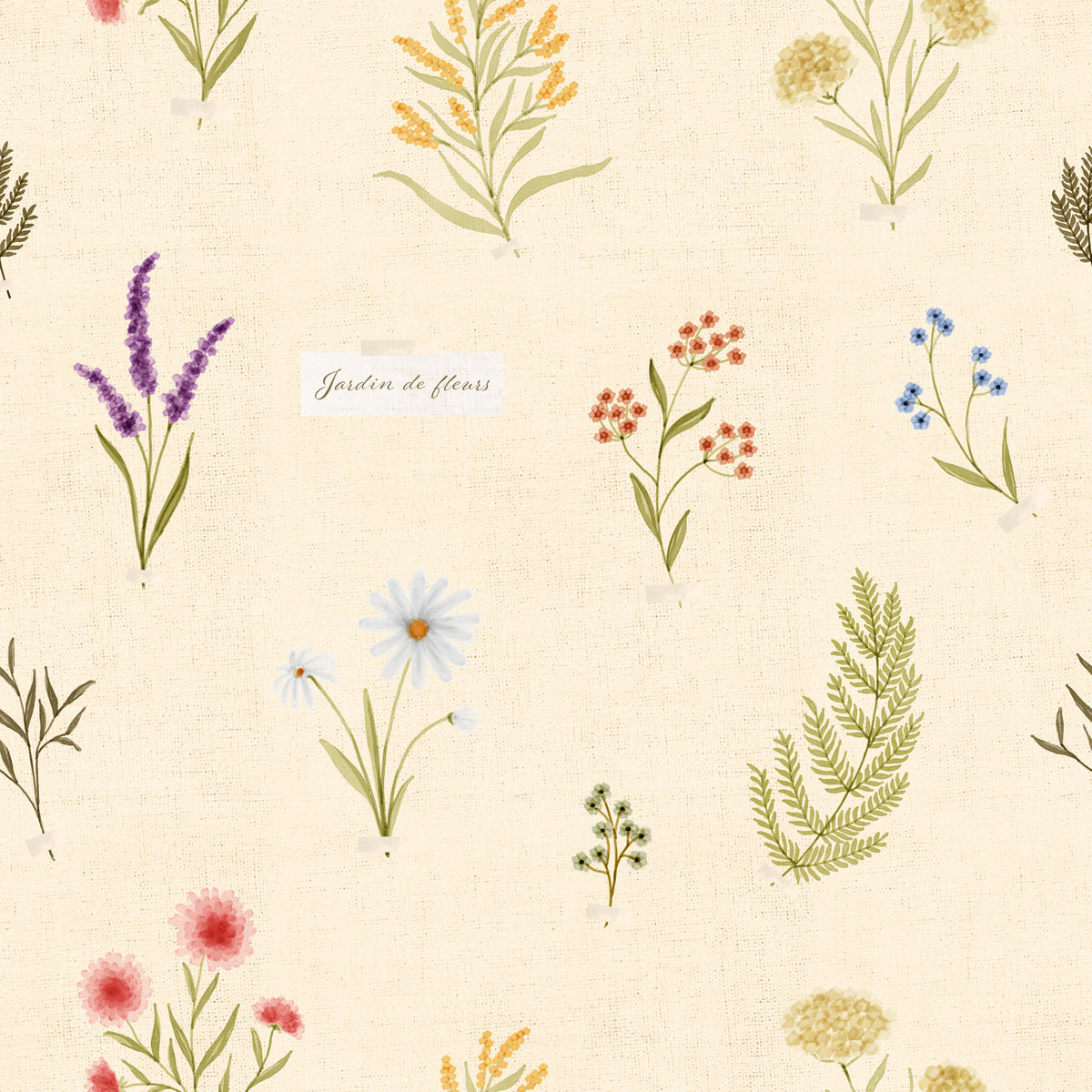 Jardin des Fleurs Wildflowers Collection Wallpaper⁠
