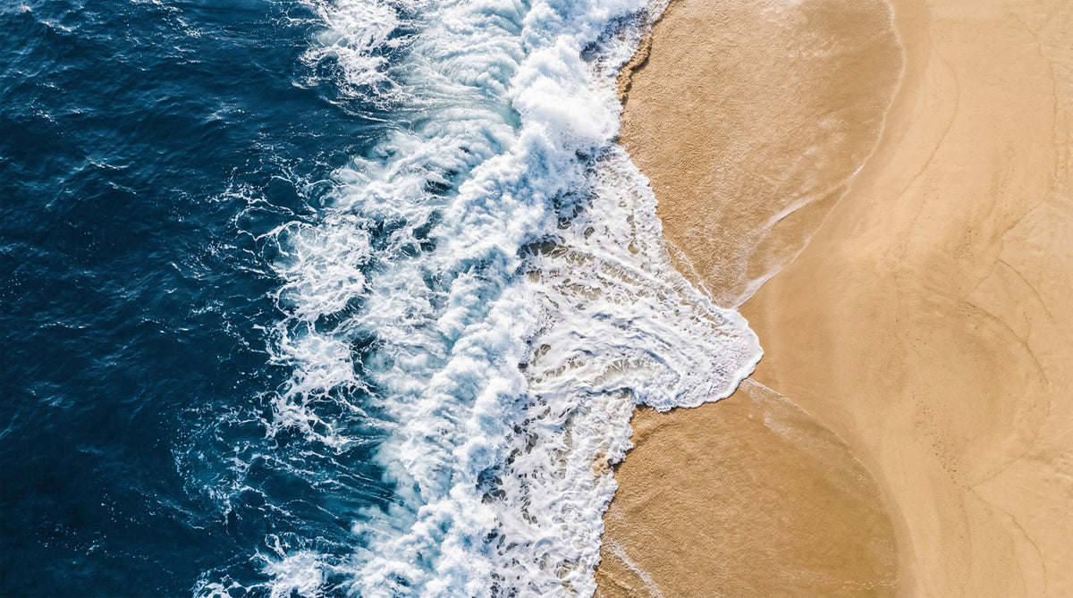 Sea Vs Land Wall Mural in your room — zoomed