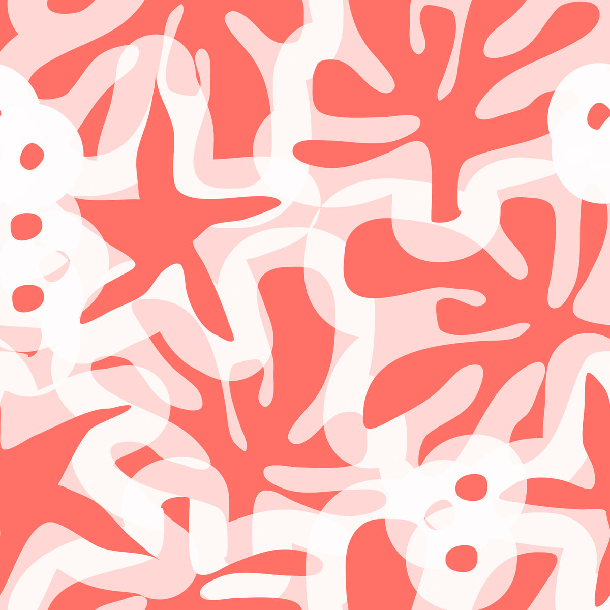 Coral Bloom Overlay Wallpaper⁠ in your room — zoomed