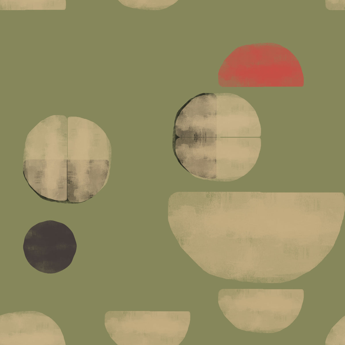 Formas abstractas de tierra Wallpaper⁠ in your room — zoomed