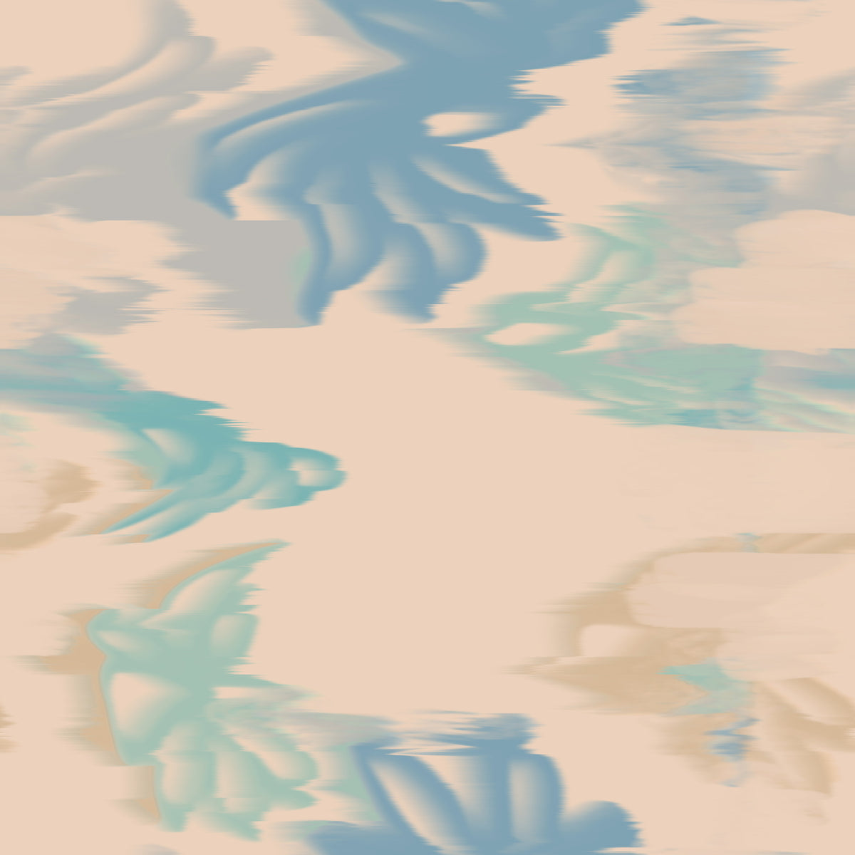 Aqua Drift Abstract Wallpaper⁠ in your room — zoomed