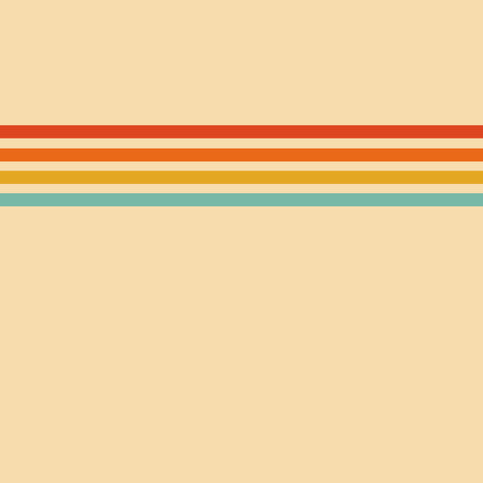 Retro Stripe Revival Wall Mural