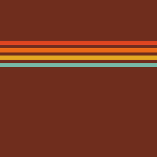 Retro Stripe Horizon Wall Mural