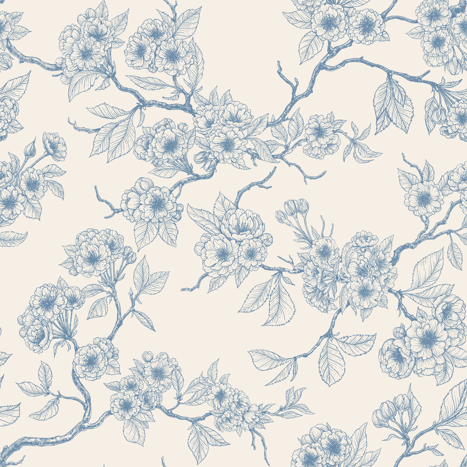 Serene Blossom Branches Wallpaper⁠