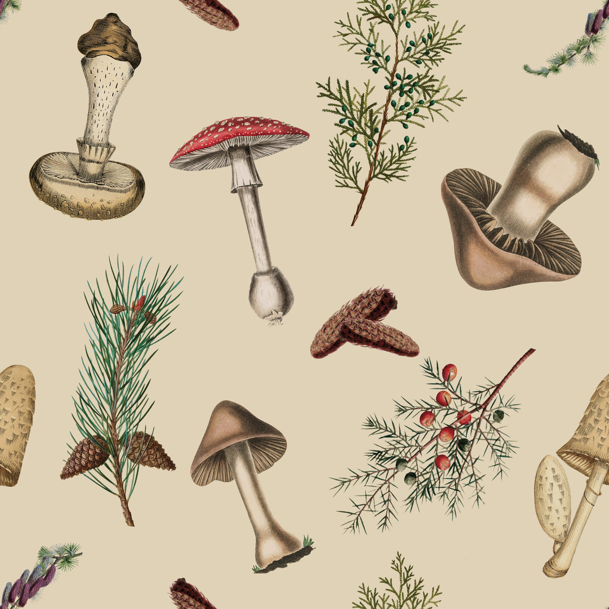 Rustic Forest Fodder Wallpaper