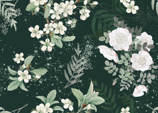 Elegance of the Forest Blossom Wall Mural