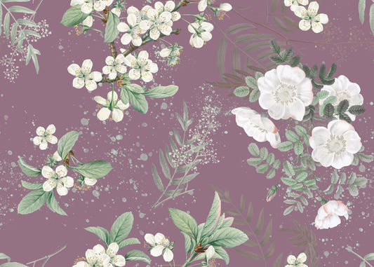 Serenity Garden Blooming Wall Mural