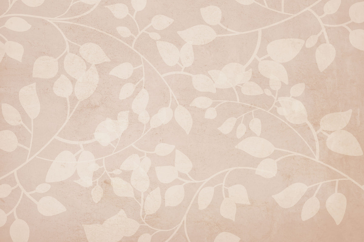 Botanical Embrace Blush Wall Mural