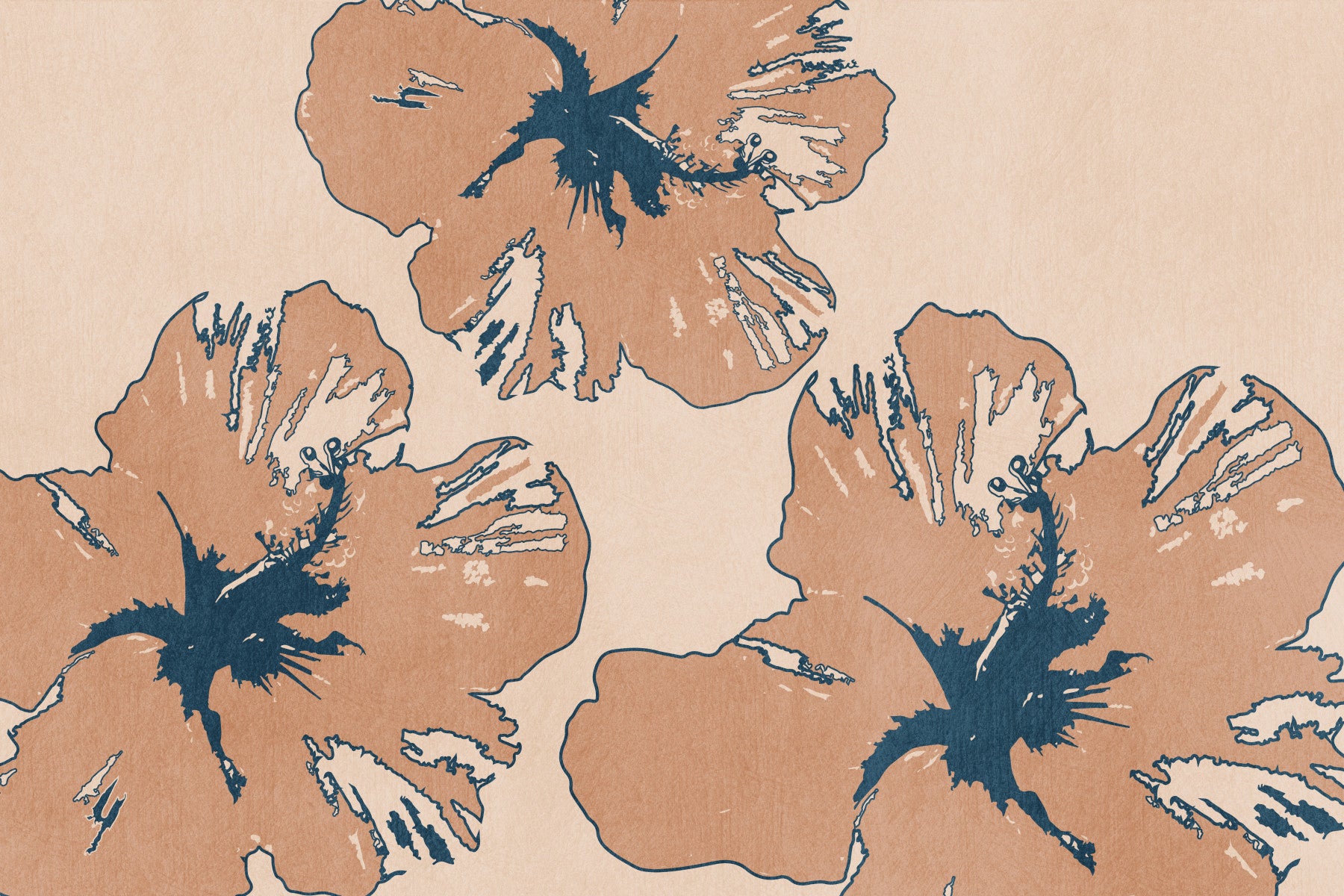 Tropical Flow Summary Wall Mural