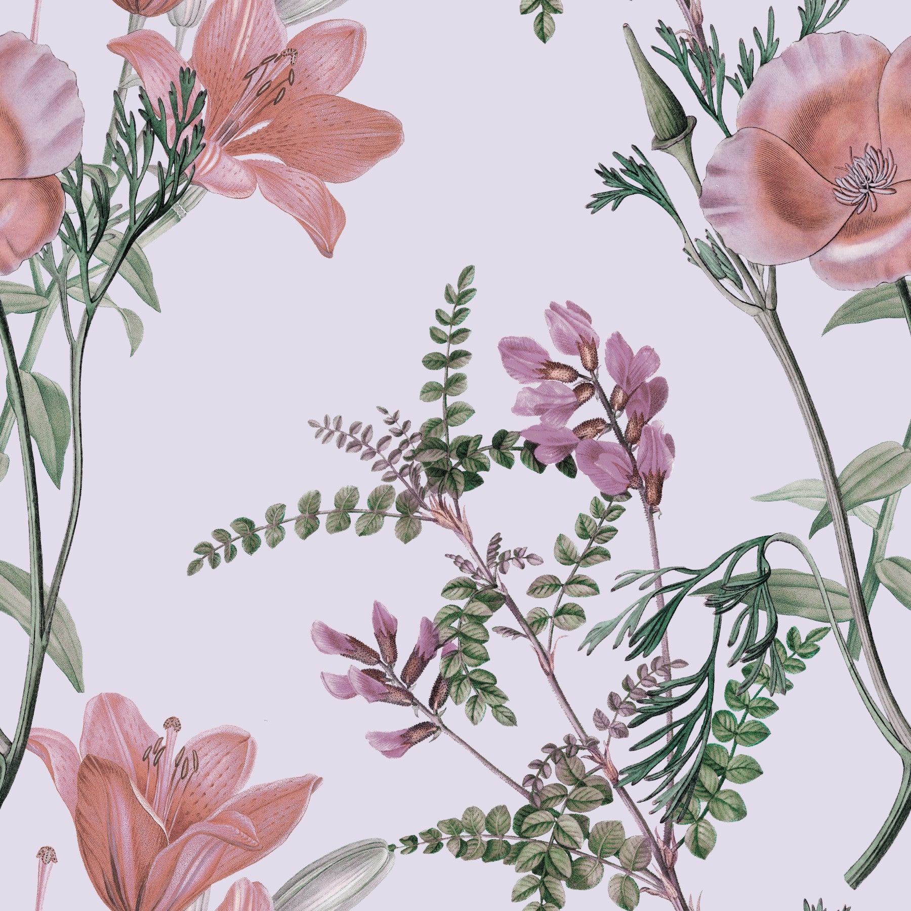 Whispers from the Lilac Garden Wallpaper