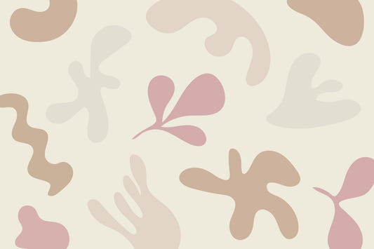 Organic Flow in Muted Tones Wall Mural